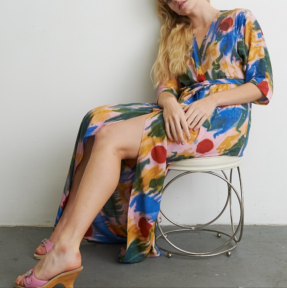 Osei Duro Letsa Wrap Dress in Elaine